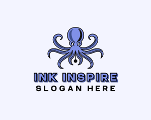 Octopus Ink Pen logo design