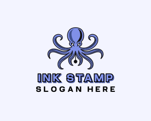 Octopus Ink Pen logo design