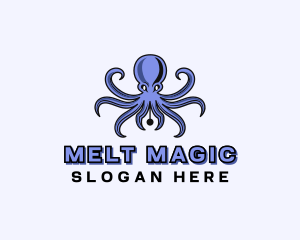 Octopus Ink Pen logo design