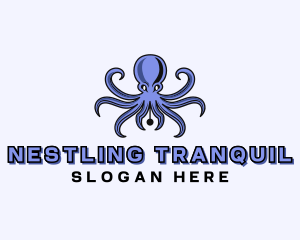 Octopus Ink Pen logo design