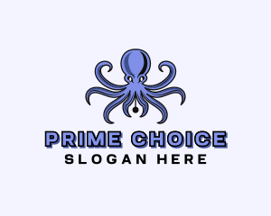 Octopus Ink Pen logo design