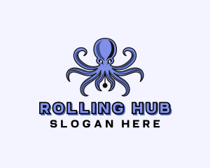 Octopus Ink Pen logo design