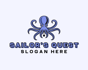 Octopus Ink Pen logo design