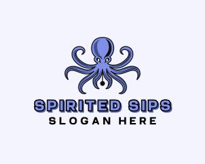 Octopus Ink Pen logo design