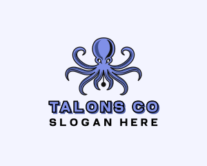 Octopus Ink Pen logo design