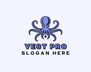 Octopus Ink Pen logo design