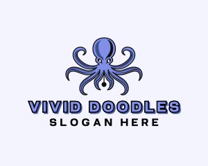 Octopus Ink Pen logo design