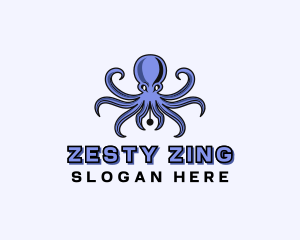 Octopus Ink Pen logo design