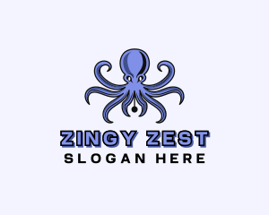 Octopus Ink Pen logo design