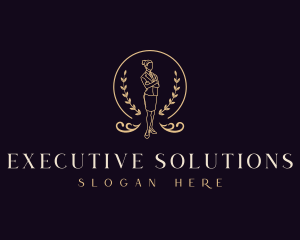 Female Lawyer Executive logo design