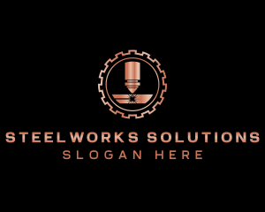 Laser Steelwork Factory logo design