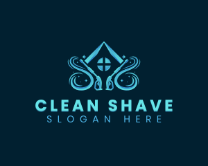 Residential Sanitation Cleaning logo design