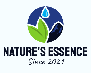 Organic Spring Water  logo