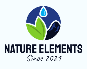 Organic Spring Water  logo design