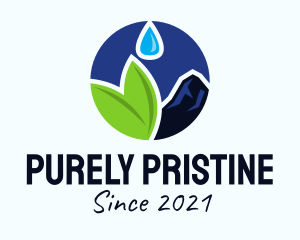 Organic Spring Water  logo design