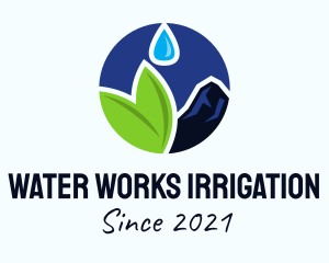 Organic Spring Water  logo