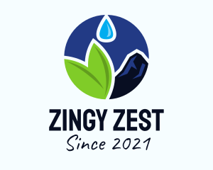 Organic Spring Water  logo design