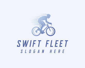 Cyclist Speed Athlete Logo