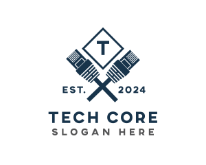 Ethernet Cable Tool logo design