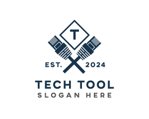 Ethernet Cable Tool logo design