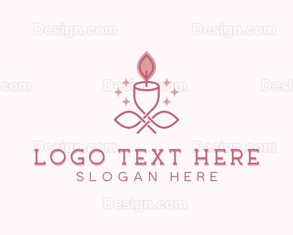 Floral Decor Candlelight Logo