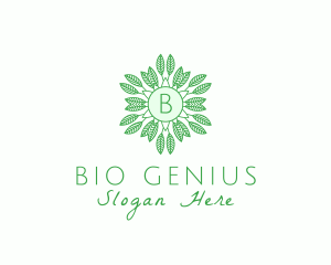 Organic Leaves Nature Produce logo design