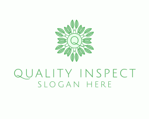 Organic Leaves Nature Produce logo design