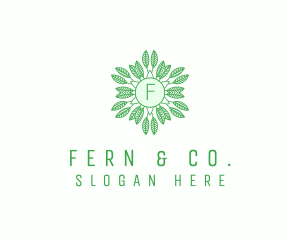 Organic Leaves Nature Produce logo design