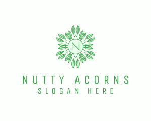 Organic Leaves Nature Produce logo design