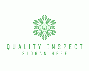 Organic Leaves Nature Produce logo design