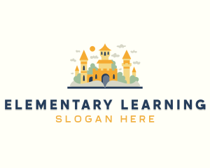 Kindergarten Learning Castle logo design