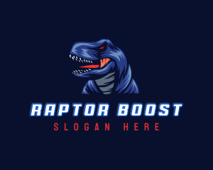 Tyrannosaurus Raptor Dinosaur logo