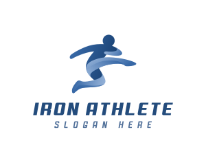 Sports Athlete Kick logo design