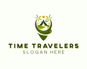 Vacation Travel Tent logo design