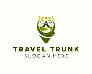 Vacation Travel Tent logo design