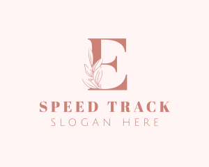 Elegant Leaves Letter E logo