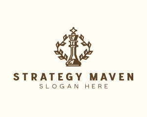 Tournament Chess Strategist logo design