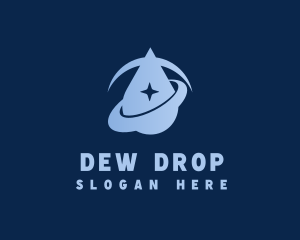 Water Droplet Orbit logo design