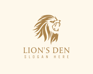 Golden Feline Lion logo