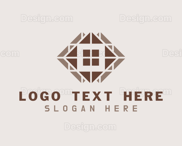 Brown Floor Tiling Logo