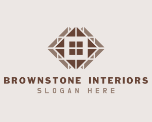 Brown Floor Tiling logo design