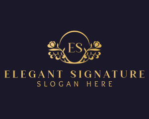 Elegant Flower Boutique logo design