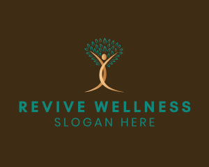 Human Tree Wellness logo design