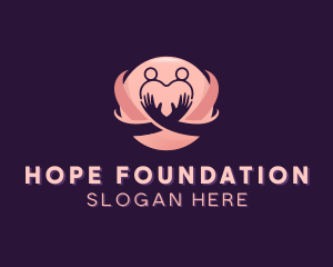 Heart Globe Foundation logo design