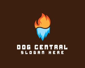 Fire Ice Temperature logo design