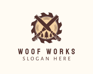 Woodcutting Chisel Lumber logo