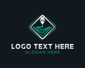 Machine Printer Industrial logo