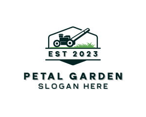 Yard Landscaping Lawn Mower logo design