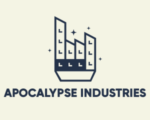 Industrial Factory bilding, logo design