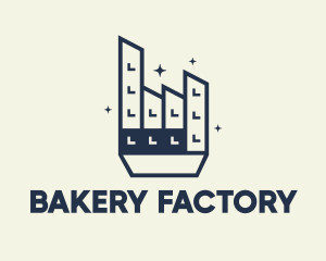 Industrial Factory bilding, logo design